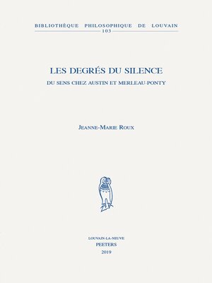 cover image of Les degres du silence